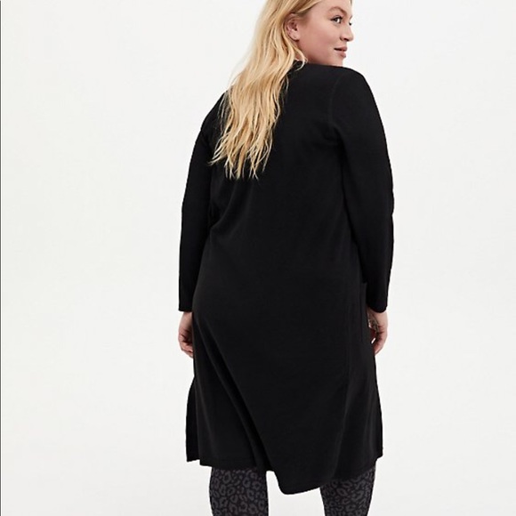 Nwt Torrid Black soft Duster Cardigan - Picture 2 of 6